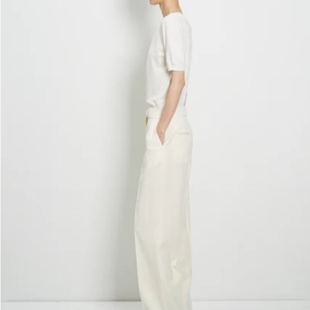 The Row Paolo Wool & Silk Top - White - Picture 2 of 11